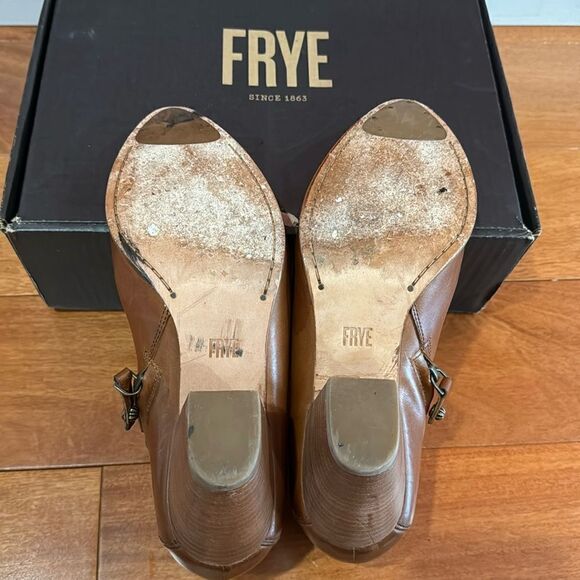 Frye Women's Reed Shootie Ankle Boot Caramel size 9 - Picture 10 of 12